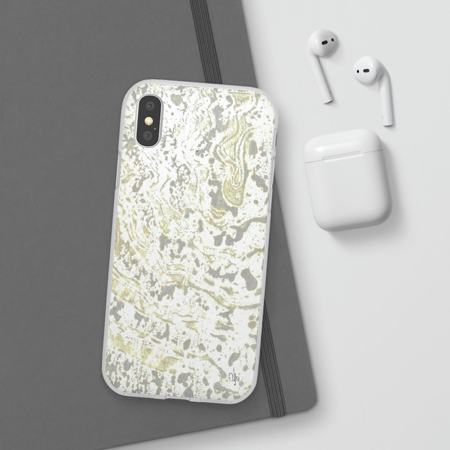 iPhone and Samsung Galaxy Flexi Phone Case Sandy Shells - Alja Design