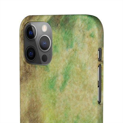 iPhone Samsung Galaxy Pixel5G Snap Case Phone Case Green Marble