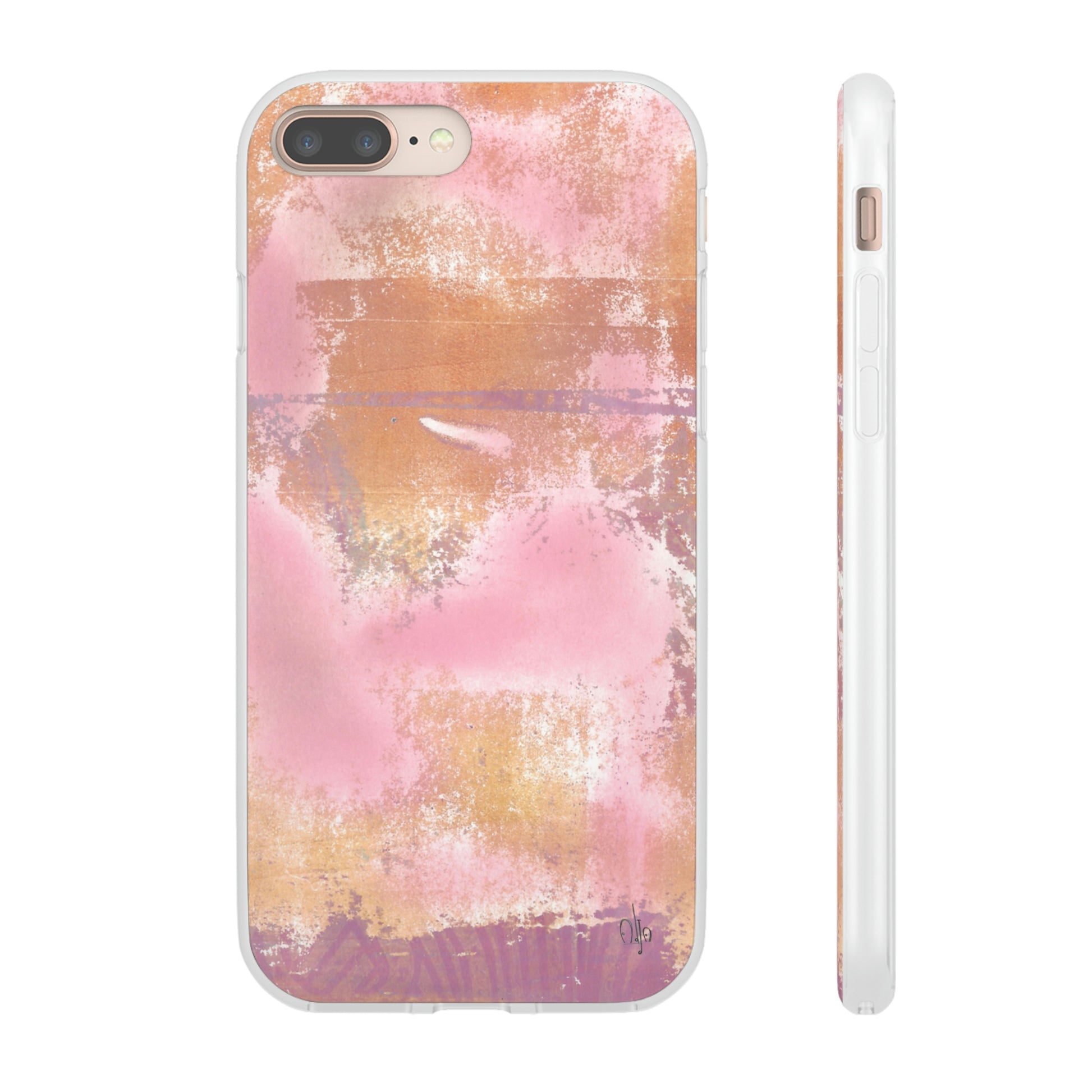 iPhone and Samsung Galaxy Flexi Phone Case Passionate Pink - Alja Design