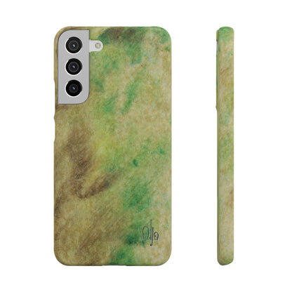 iPhone Samsung Galaxy Pixel5G Snap Case Phone Case Green Marble