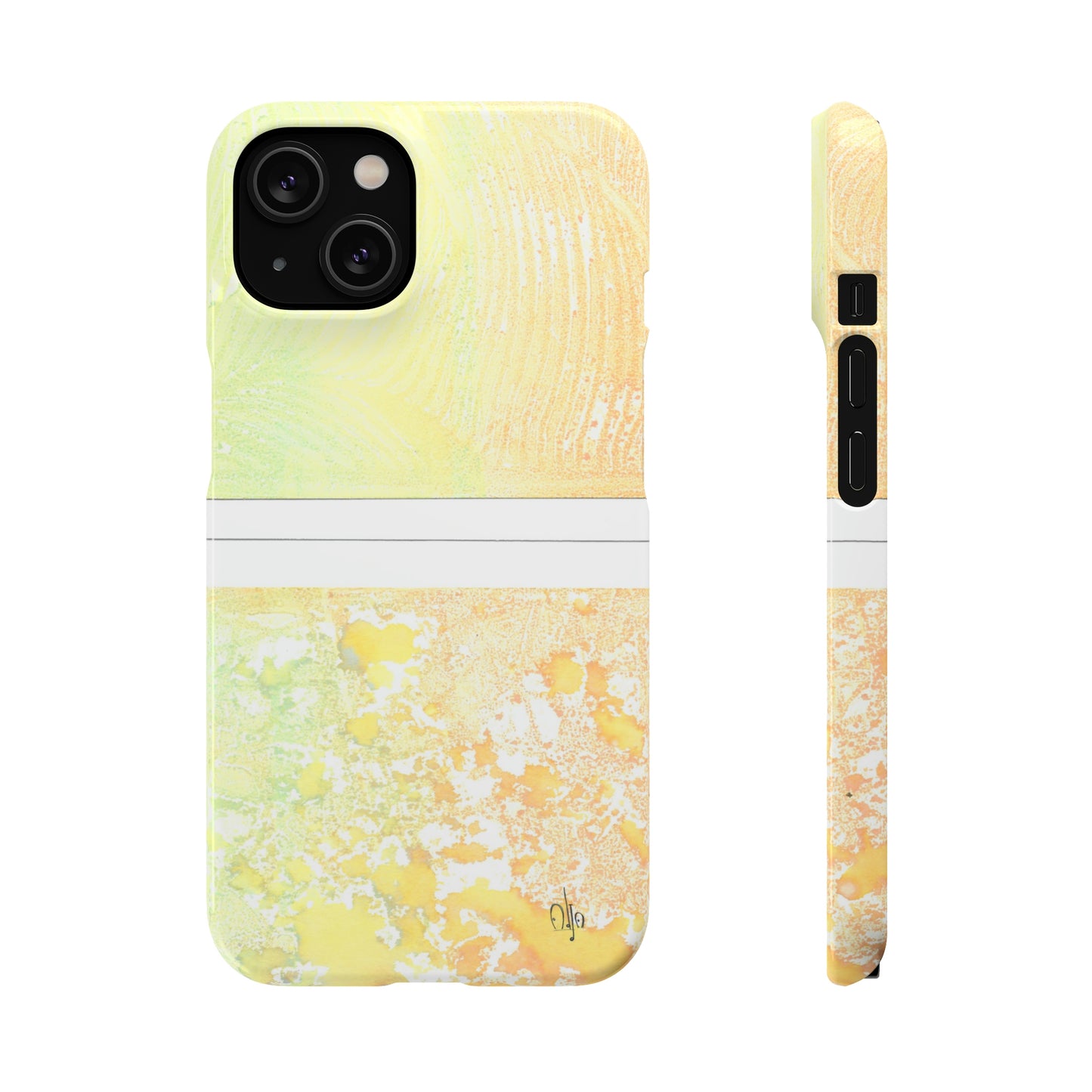 iPhone Samsung Galaxy Pixel5G Snap Case Phone Case Piña Colada with Tropical Waves