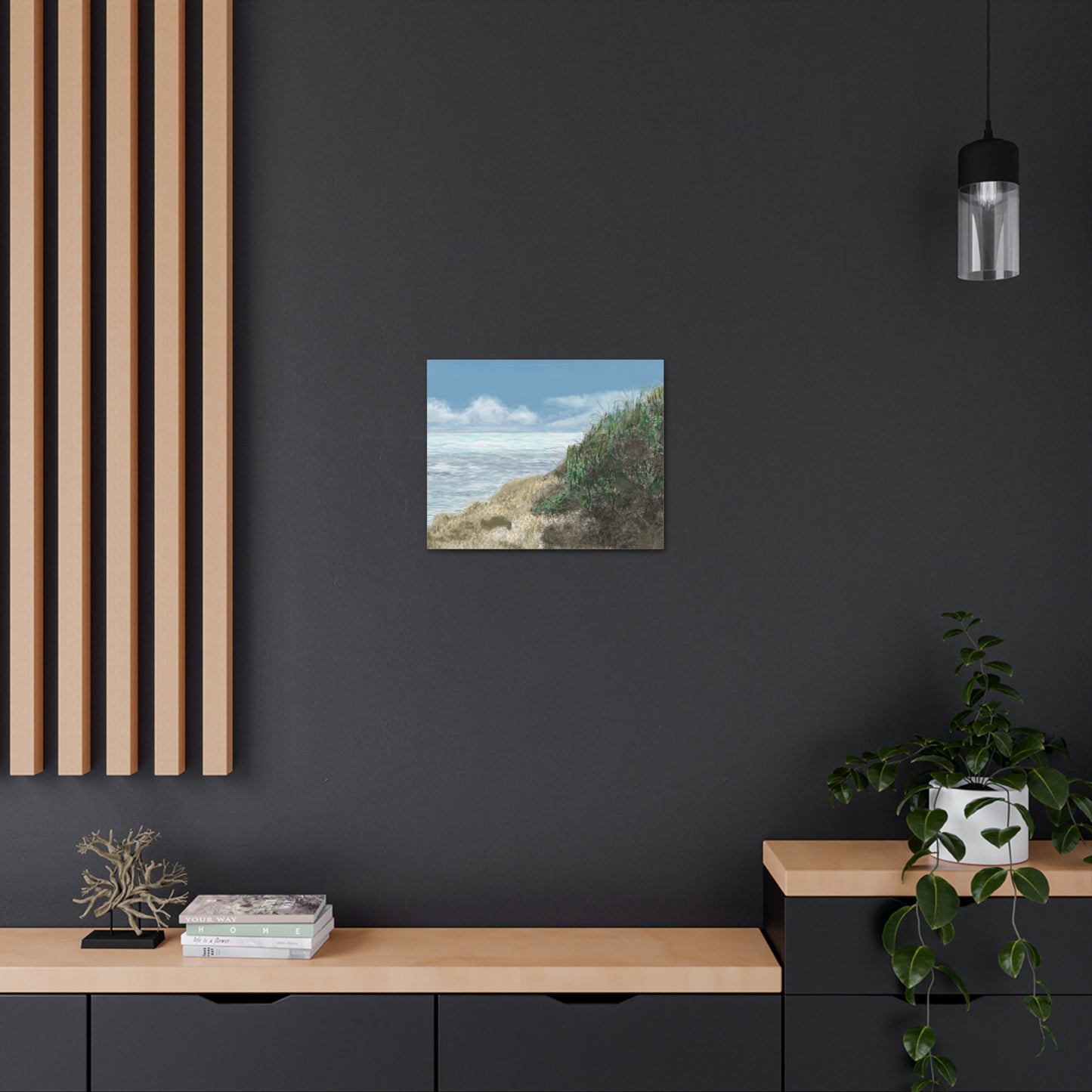 West Cliff Canvas Print - Alja Design