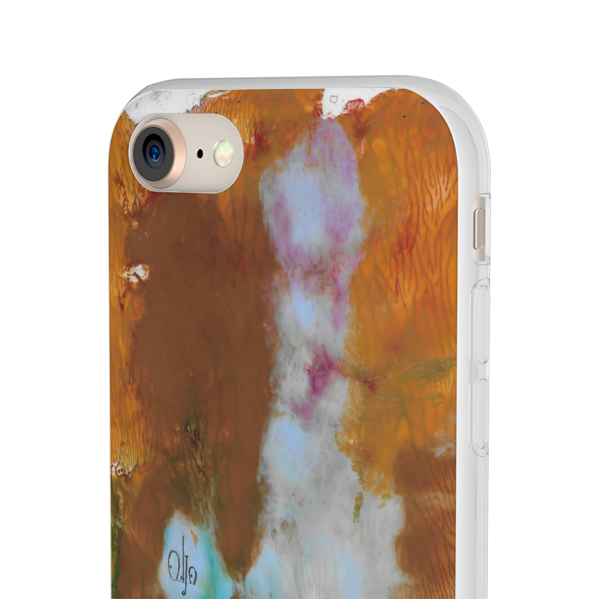 iPhone and Samsung Galaxy Flexi Phone Case Yellow Cascade - Alja Design