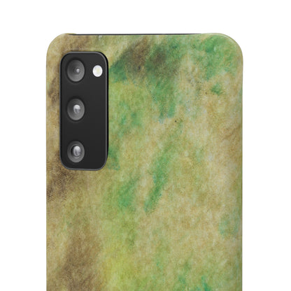 iPhone Samsung Galaxy Pixel5G Snap Case Phone Case Green Marble