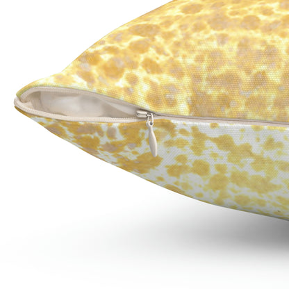 Dark Yellow Grain Square Pillow - Alja Design