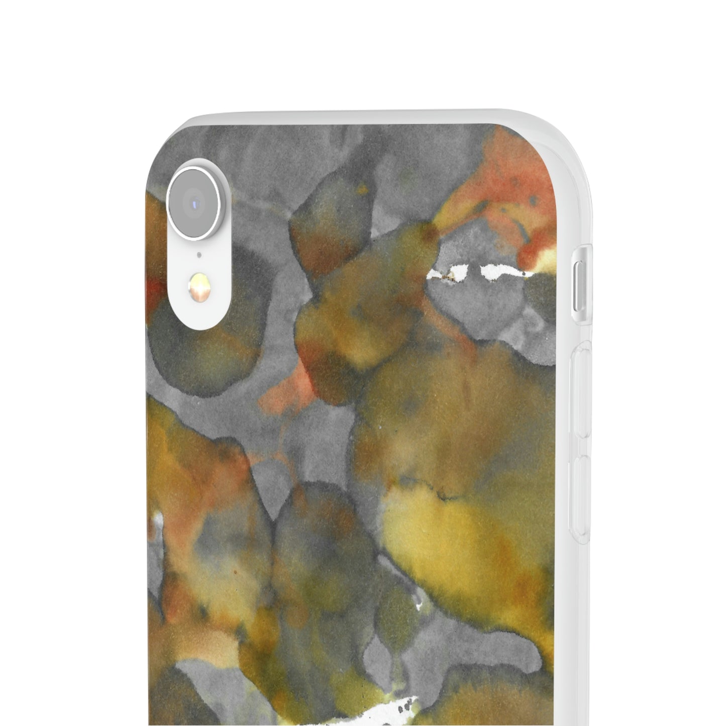 iPhone and Samsung Galaxy Flexi Phone Case Yellow Volcano - Alja Design