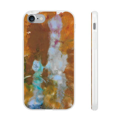 iPhone and Samsung Galaxy Flexi Phone Case Yellow Cascade - Alja Design