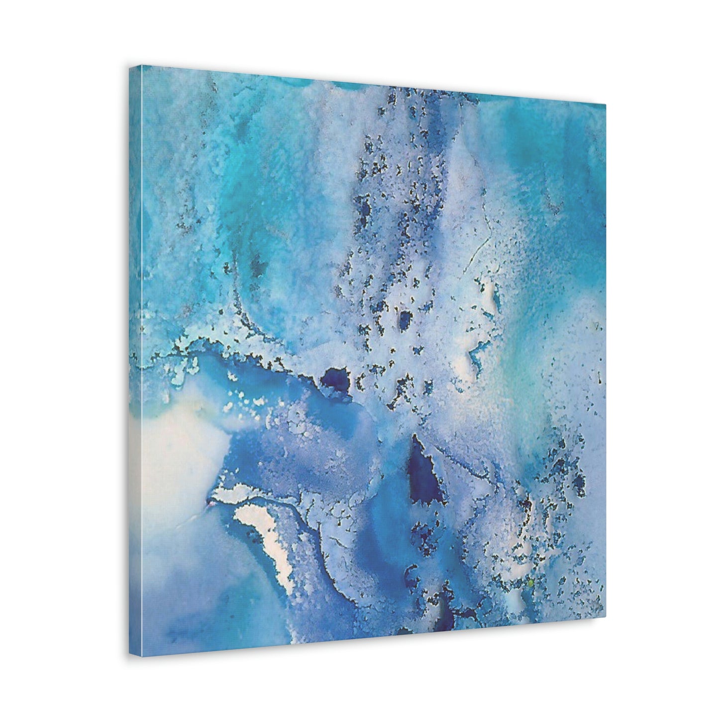 Fractal Blue 9 Canvas Print - Alja Design