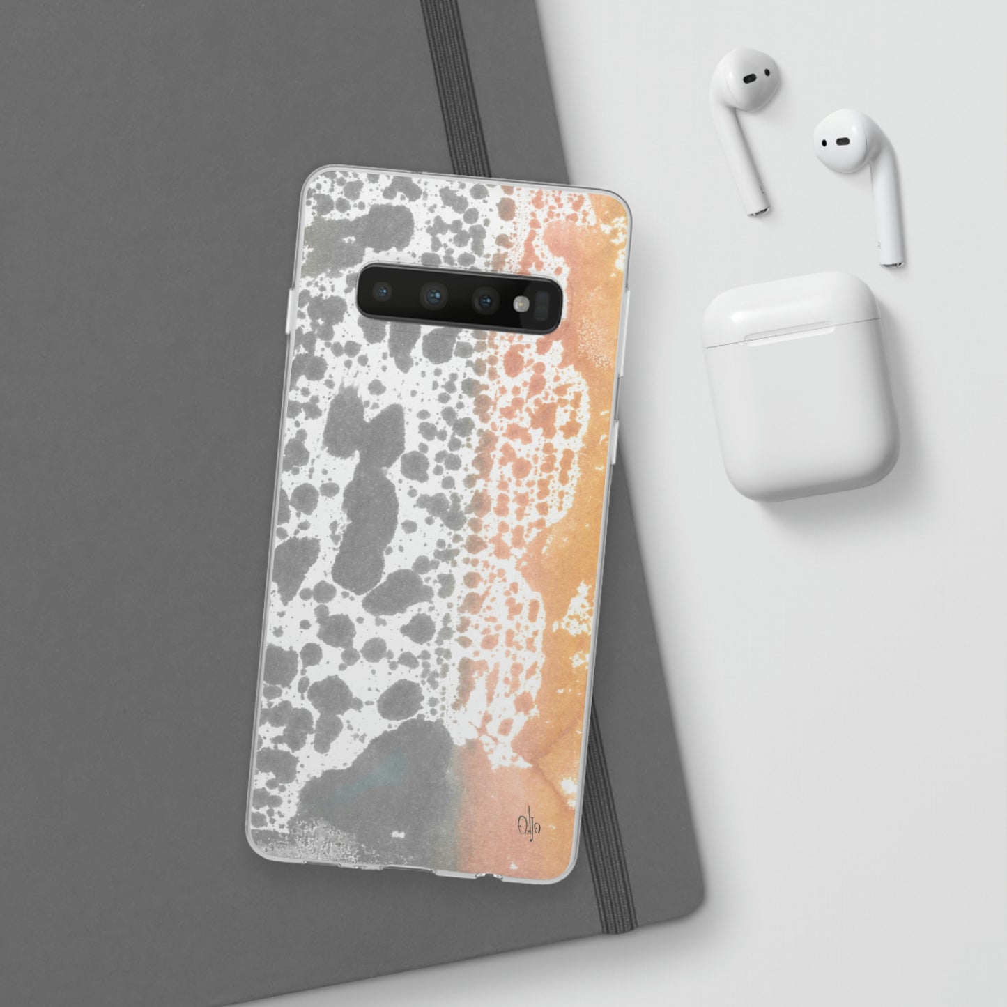 iPhone and Samsung Galaxy Flexi Phone Case Lava Waterfall - Alja Design