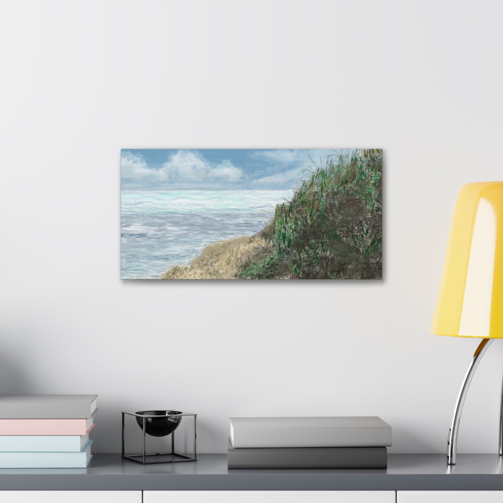 West Cliff Canvas Print - Alja Design