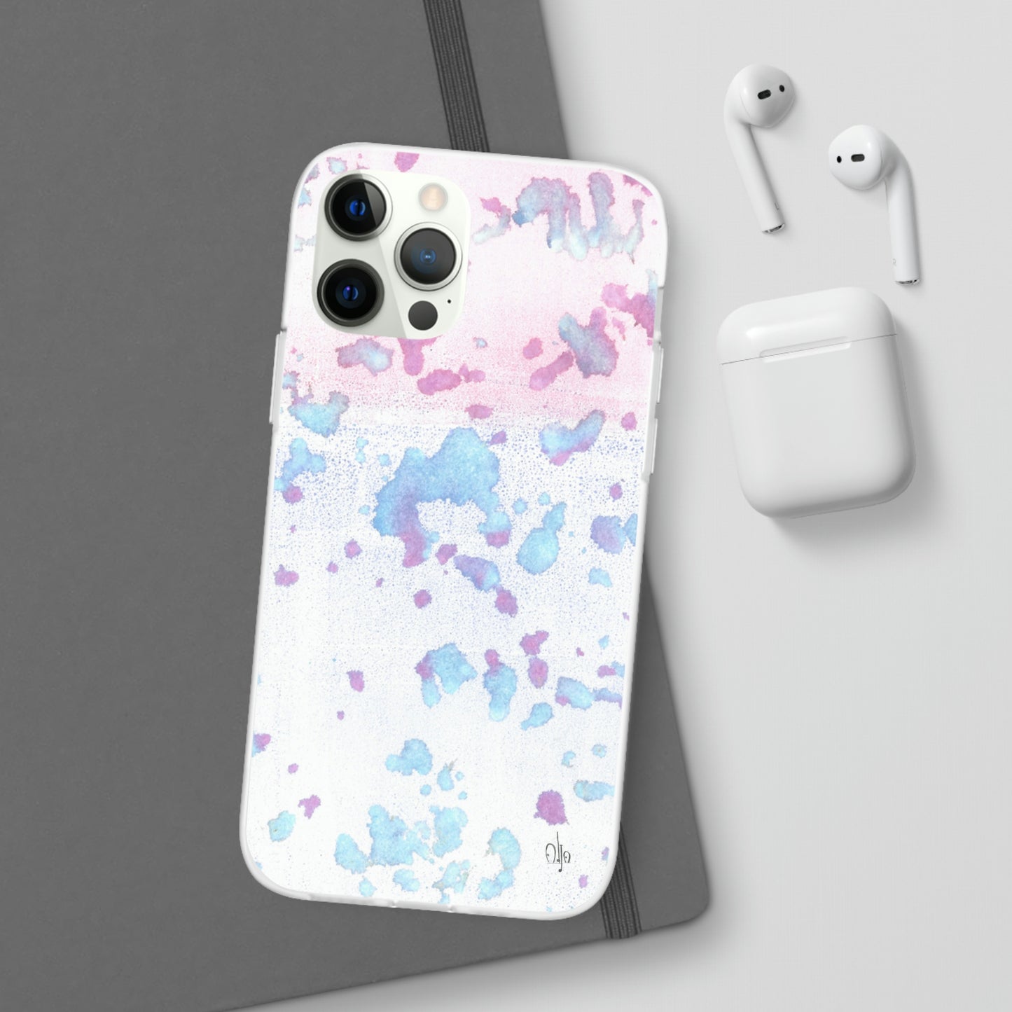 iPhone and Samsung Galaxy Flexi Phone Case Mineral Splashes - Alja Design