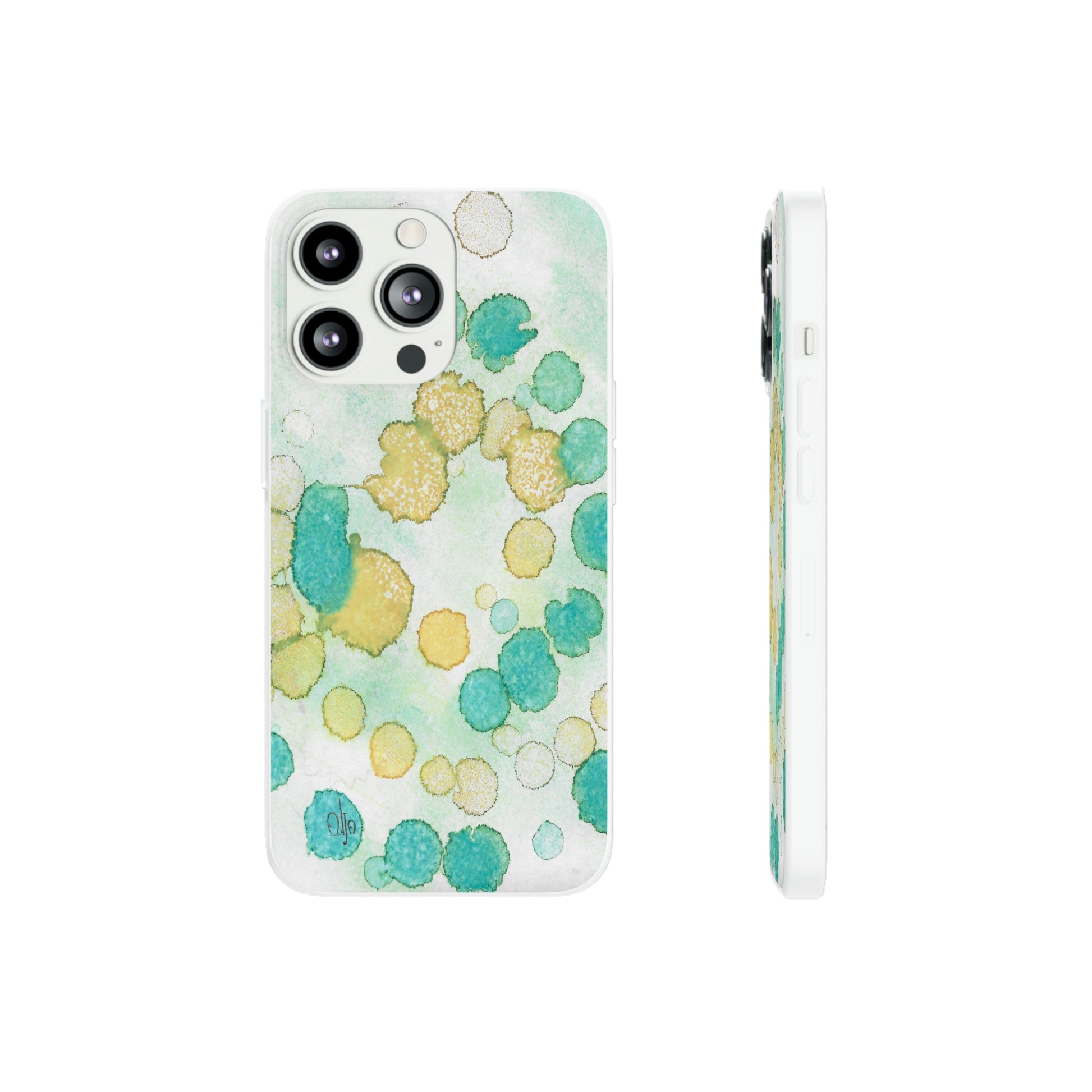 iPhone and Samsung Galaxy Flexi Phone Case Deep Bubbles - Alja Design