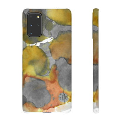 iPhone Samsung Galaxy Pixel5G Snap Case Phone Case Yellow Volcano