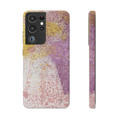 iPhone Samsung Galaxy Pixel5G Snap Case Phone Case Purple Blocks