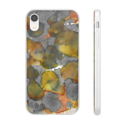 iPhone and Samsung Galaxy Flexi Phone Case Yellow Volcano - Alja Design