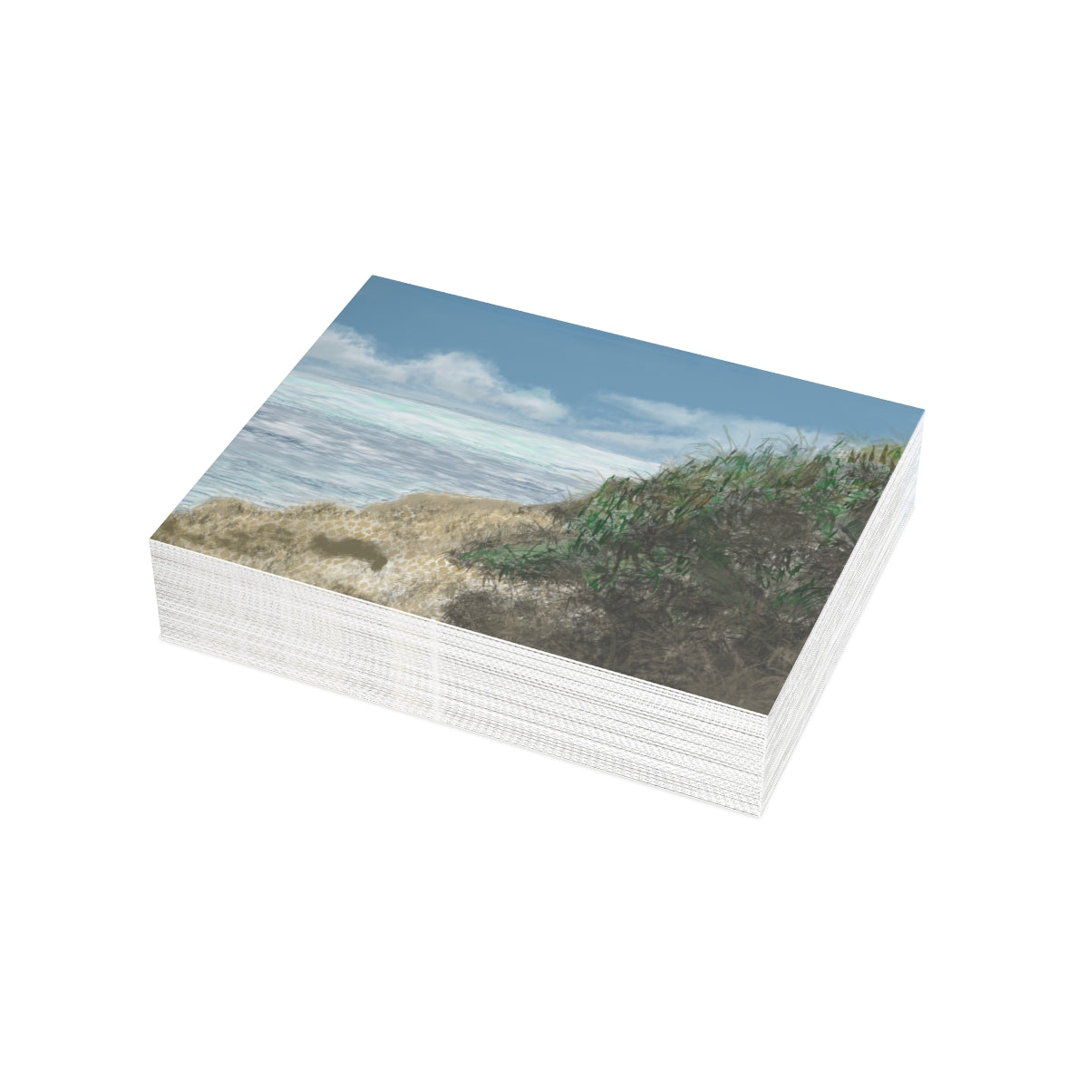 West Cliff Folded Greeting Card