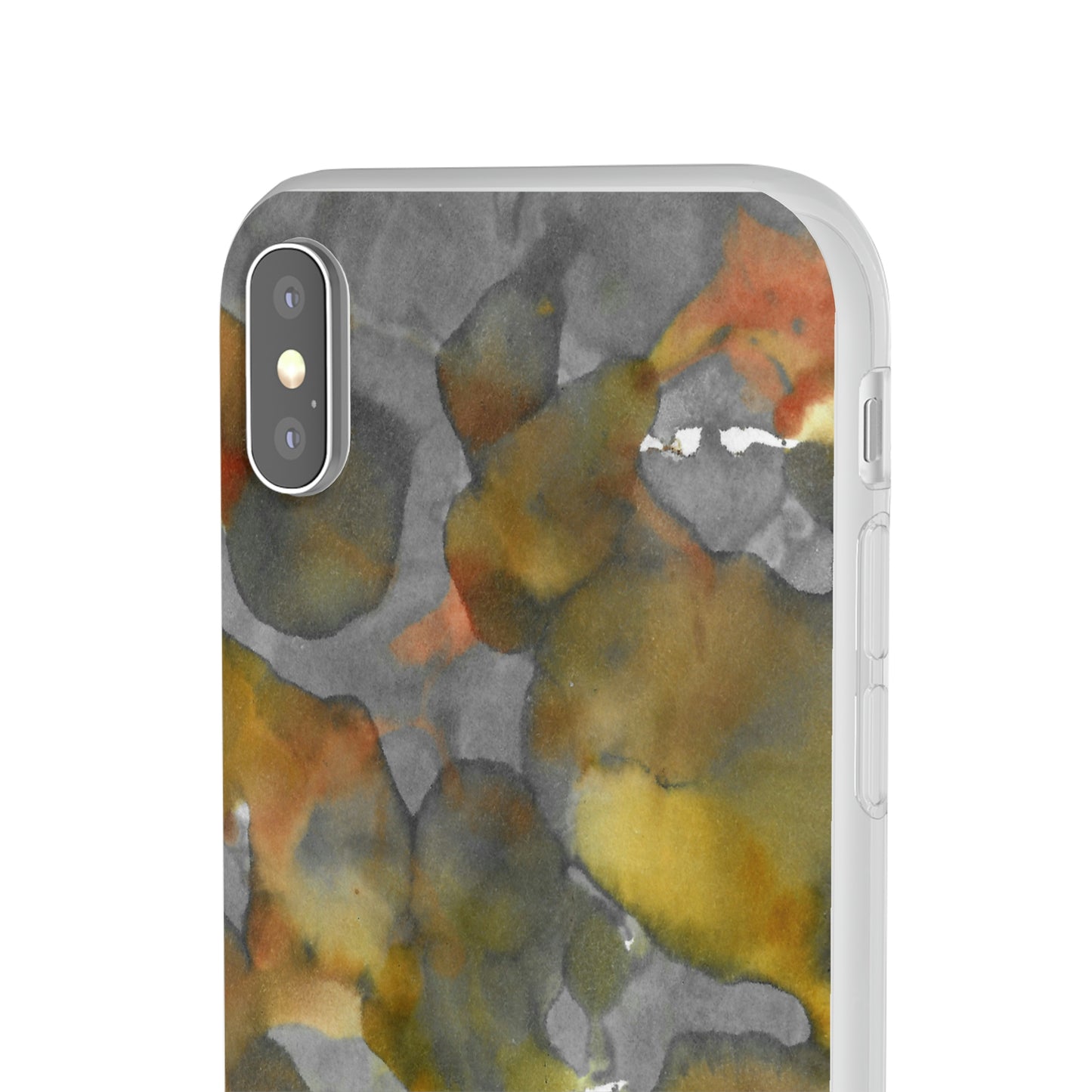 iPhone and Samsung Galaxy Flexi Phone Case Yellow Volcano - Alja Design