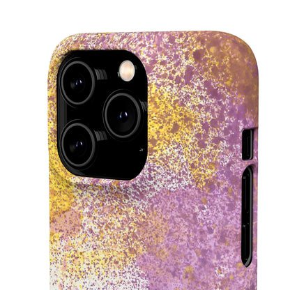 iPhone Samsung Galaxy Pixel5G Snap Case Phone Case Purple Blocks