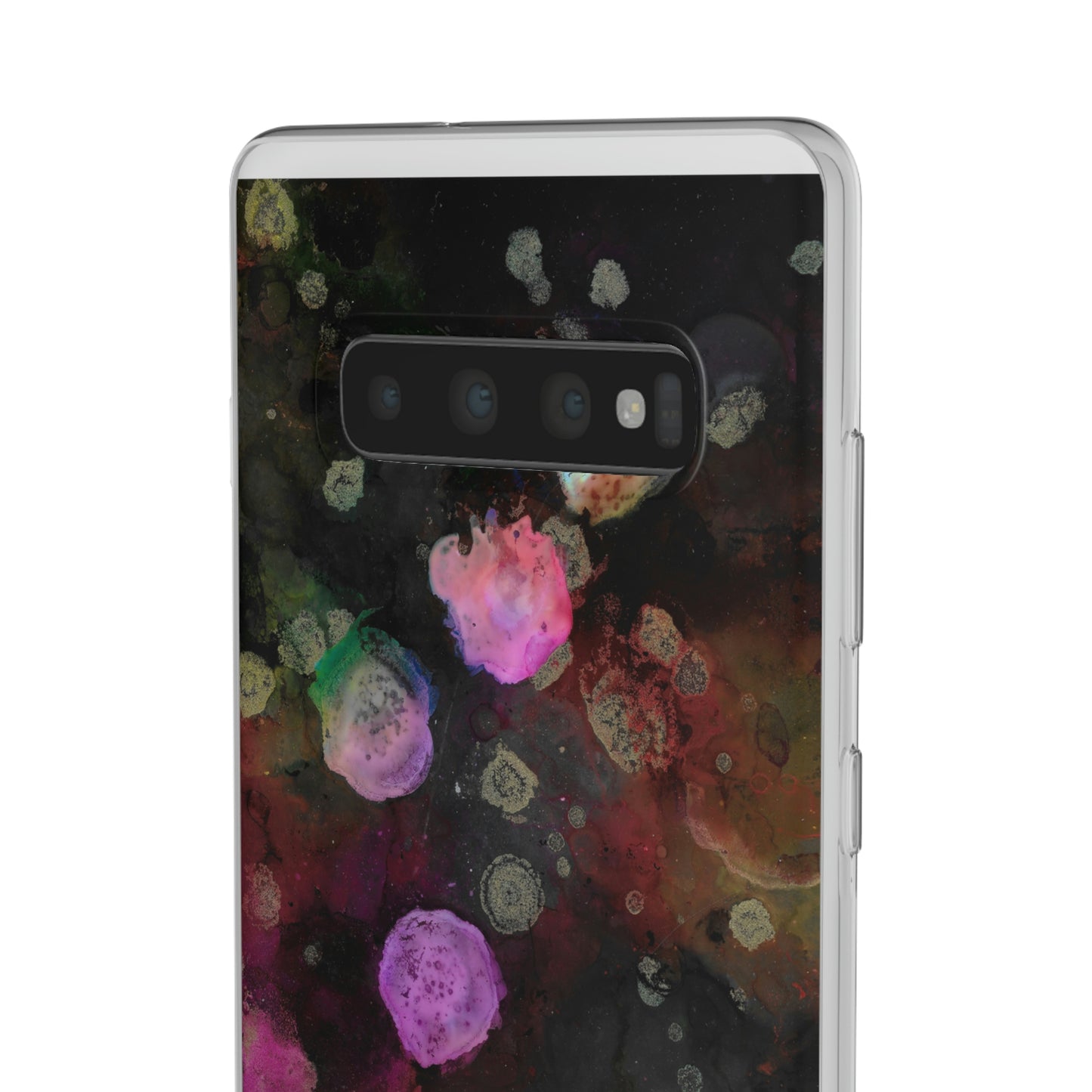 iPhone and Samsung Galaxy  Flexi Phone Case Black Space - Alja Design