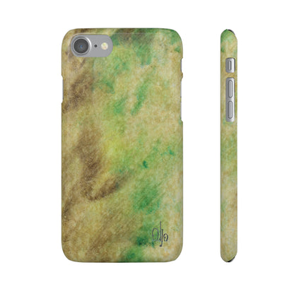 iPhone Samsung Galaxy Pixel5G Snap Case Phone Case Green Marble