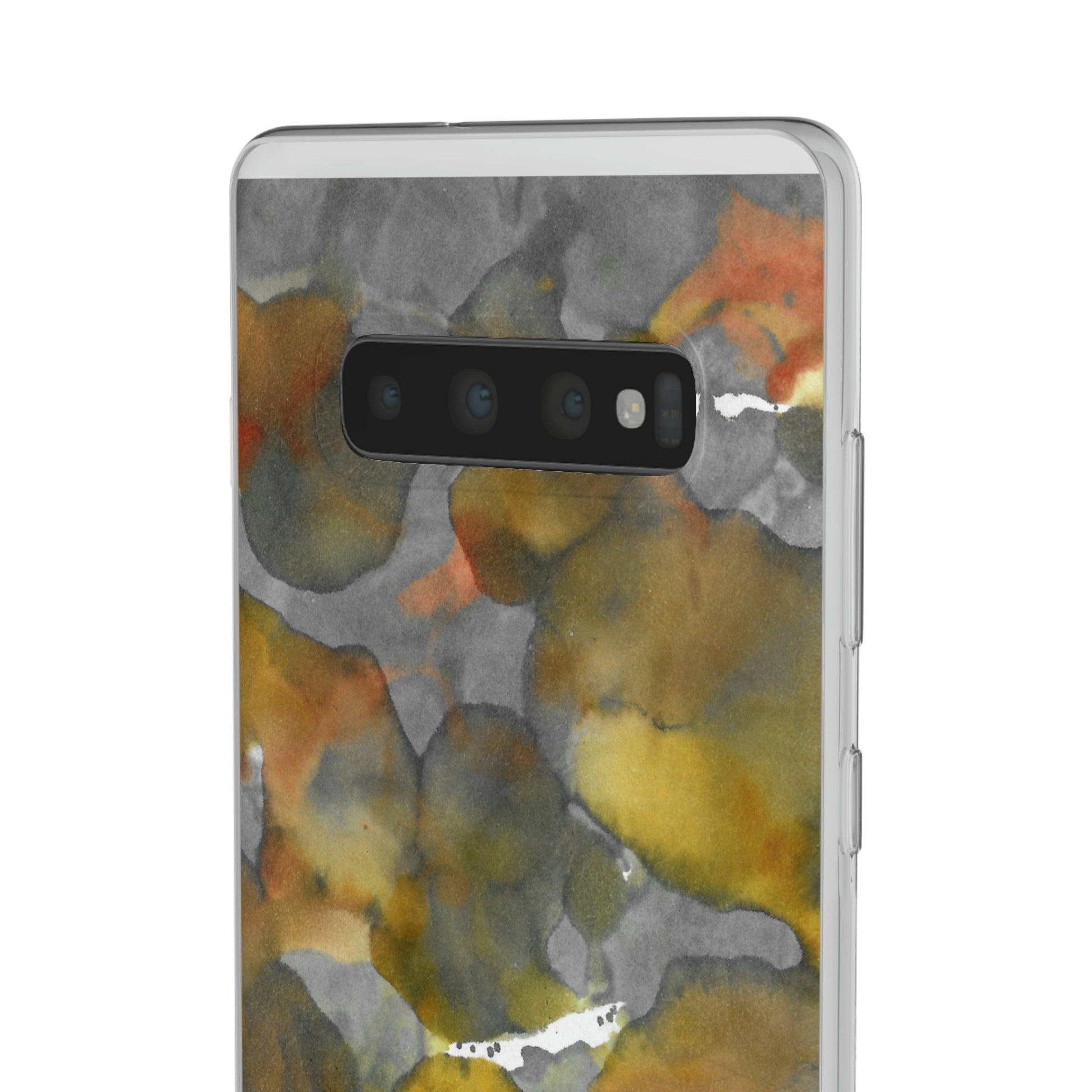 iPhone and Samsung Galaxy Flexi Phone Case Yellow Volcano - Alja Design