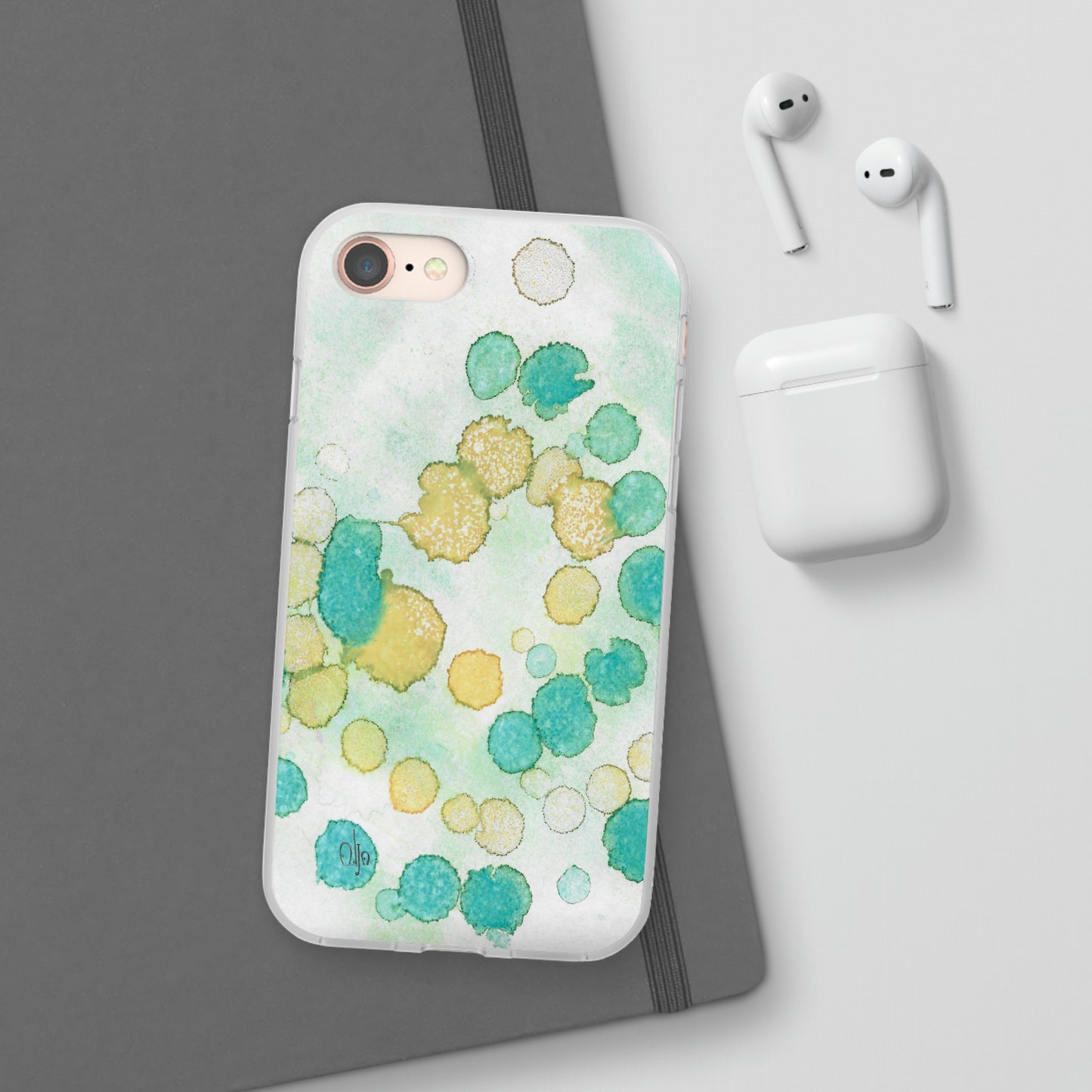 iPhone and Samsung Galaxy Flexi Phone Case Deep Bubbles - Alja Design