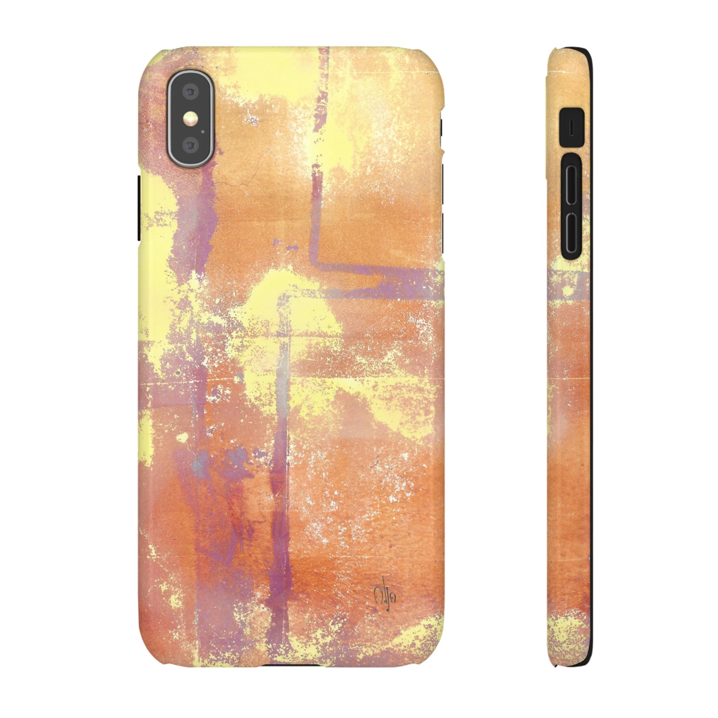 iPhone Samsung Galaxy Pixel5G Snap Case Phone Case Passionate Orange