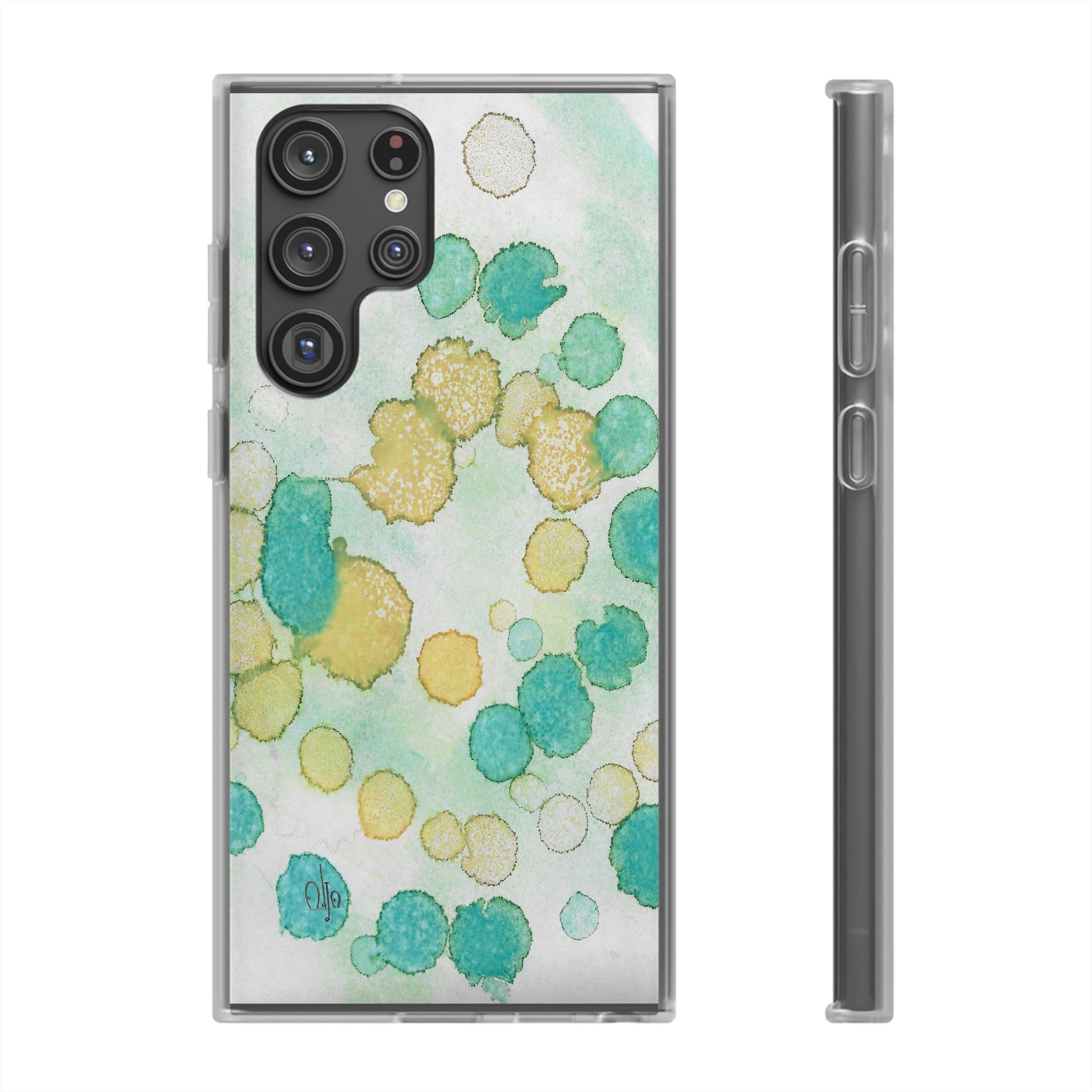 iPhone and Samsung Galaxy Flexi Phone Case Deep Bubbles - Alja Design