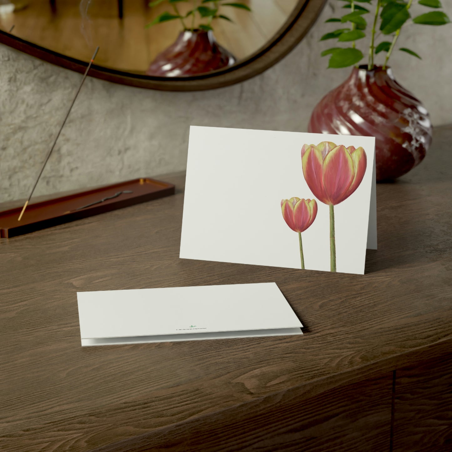 Tulips Folded Greeting Card