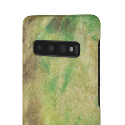 iPhone Samsung Galaxy Pixel5G Snap Case Phone Case Green Marble