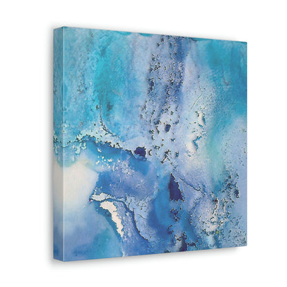 Fractal Blue 9 Canvas Print - Alja Design