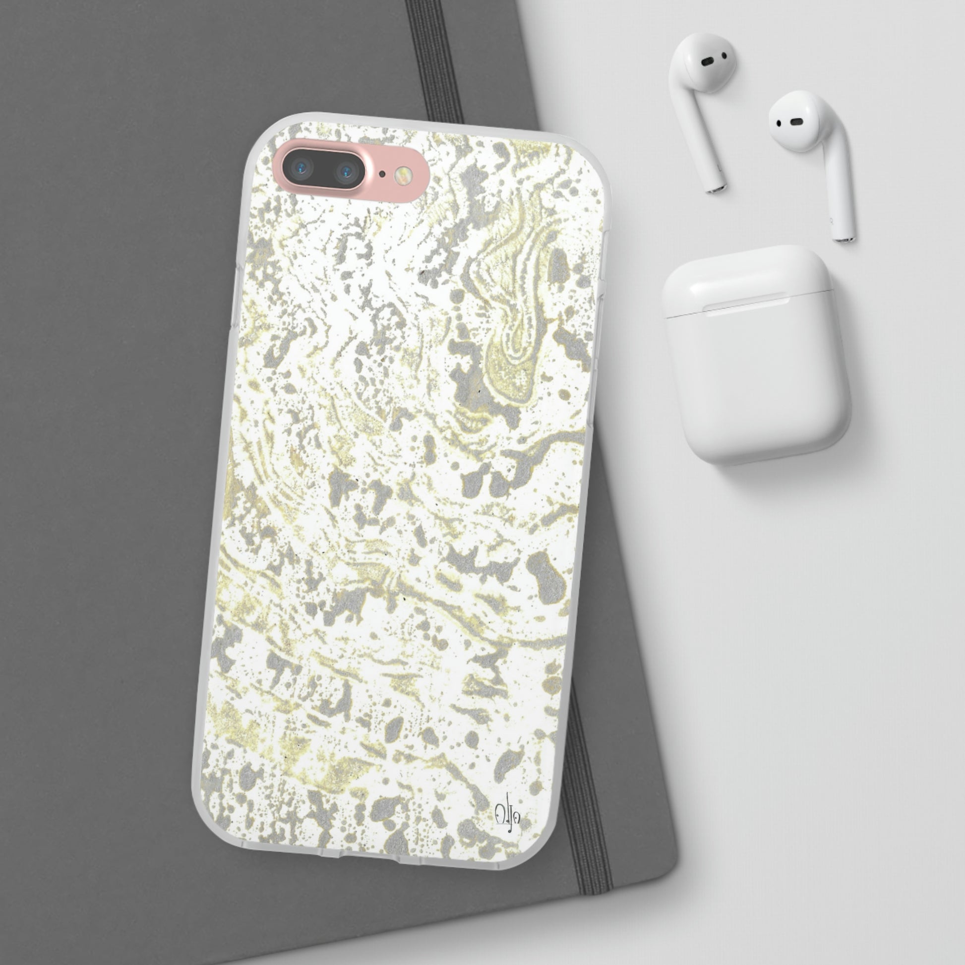 iPhone and Samsung Galaxy Flexi Phone Case Sandy Shells - Alja Design