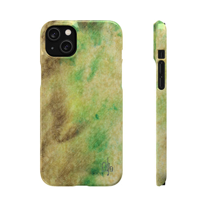 iPhone Samsung Galaxy Pixel5G Snap Case Phone Case Green Marble