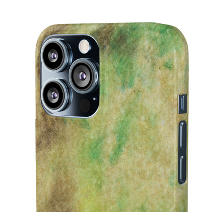 iPhone Samsung Galaxy Pixel5G Snap Case Phone Case Green Marble