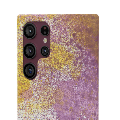 iPhone Samsung Galaxy Pixel5G Snap Case Phone Case Purple Blocks