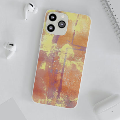 iPhone and Samsung Galaxy Flexi Phone Case Passionate Orange - Alja Design