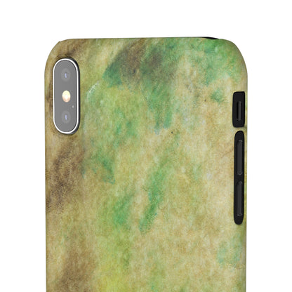 iPhone Samsung Galaxy Pixel5G Snap Case Phone Case Green Marble