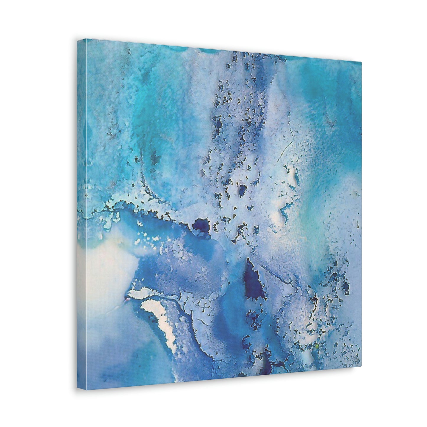 Fractal Blue 9 Canvas Print - Alja Design