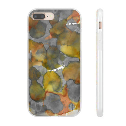 iPhone and Samsung Galaxy Flexi Phone Case Yellow Volcano - Alja Design