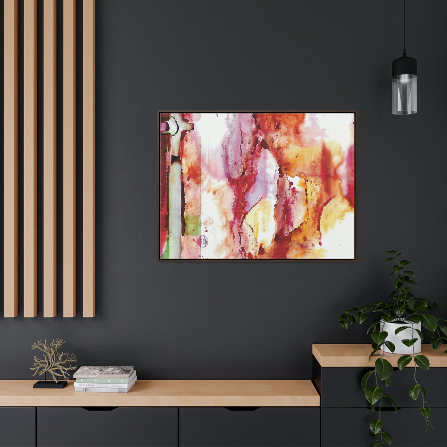 Off the Grid 5 Framed Canvas Print - Alja Design