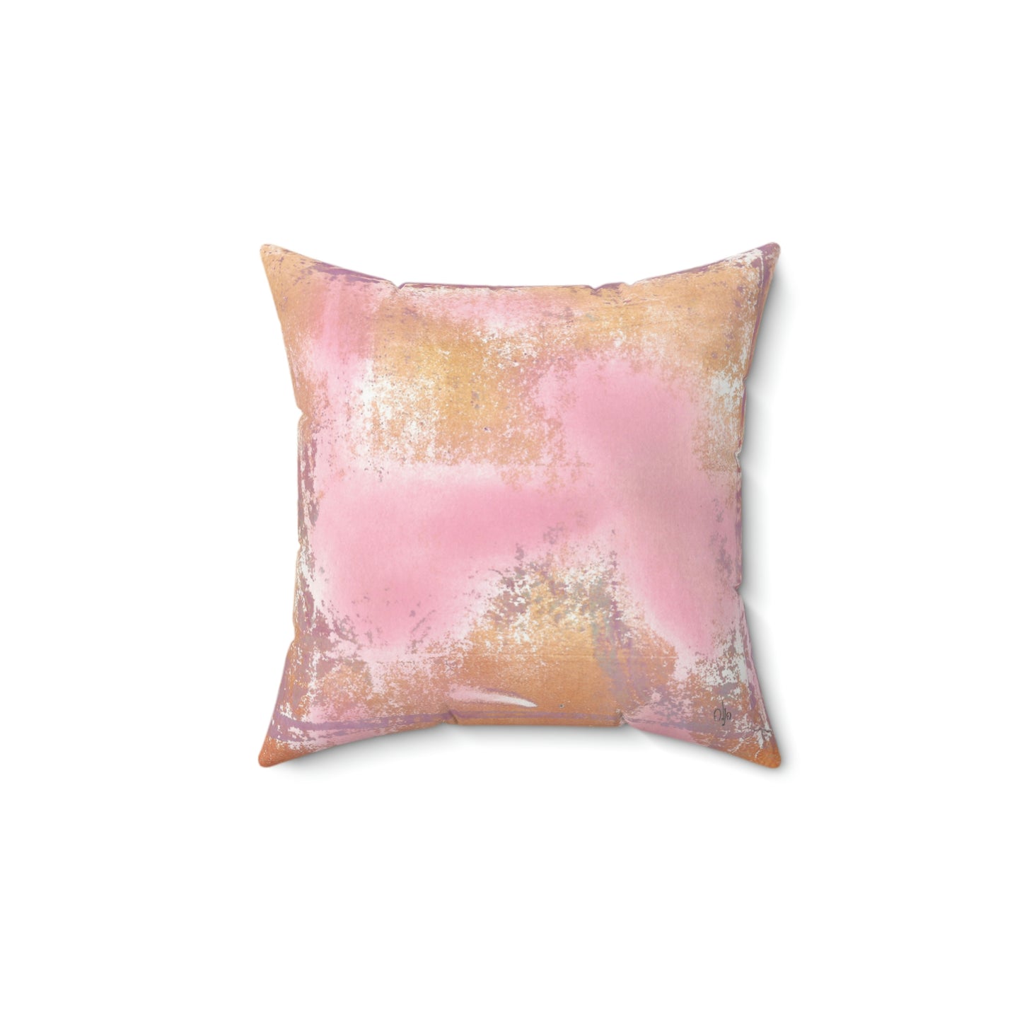 Passionate Pink Square Pillow - Alja Design