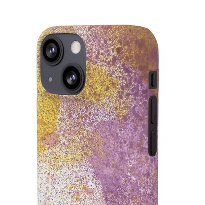 iPhone Samsung Galaxy Pixel5G Snap Case Phone Case Purple Blocks