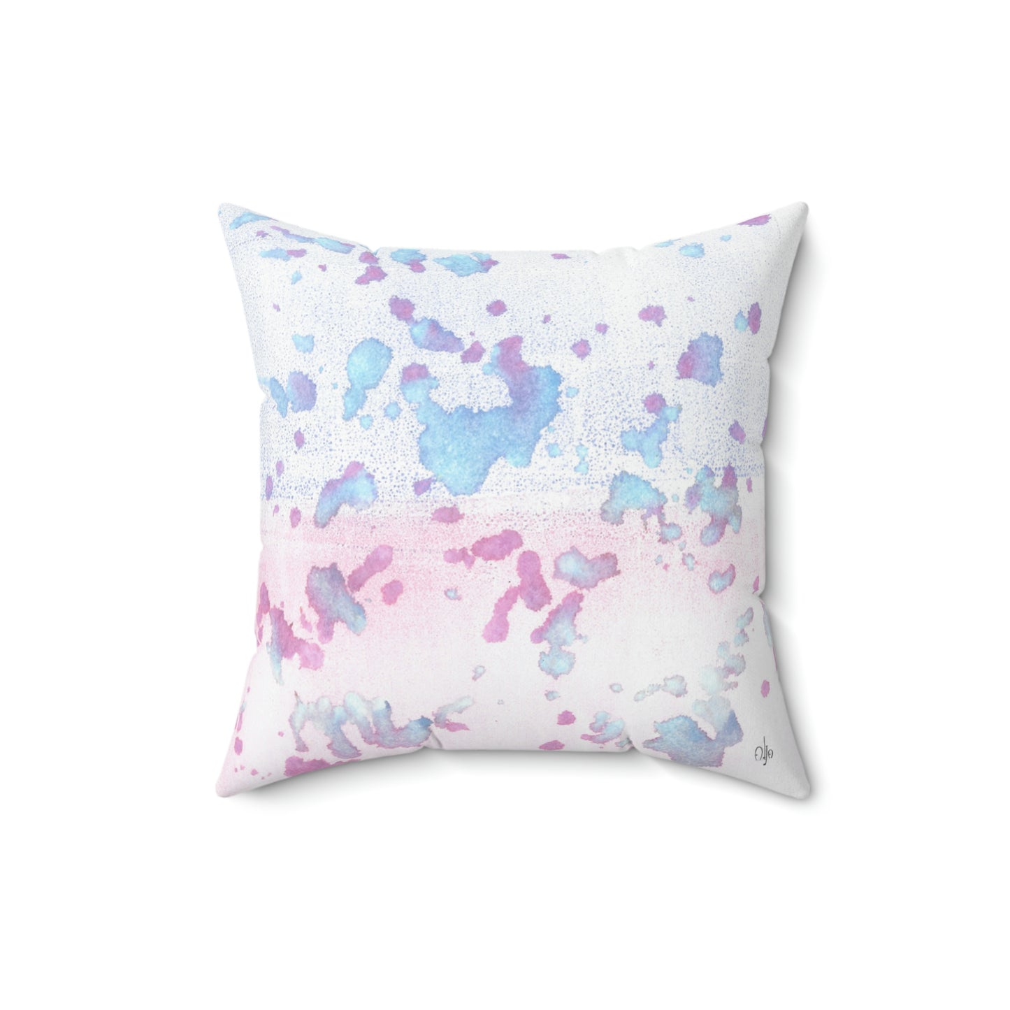 Mineral Splashes Square Pillow - Alja Design