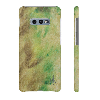 iPhone Samsung Galaxy Pixel5G Snap Case Phone Case Green Marble