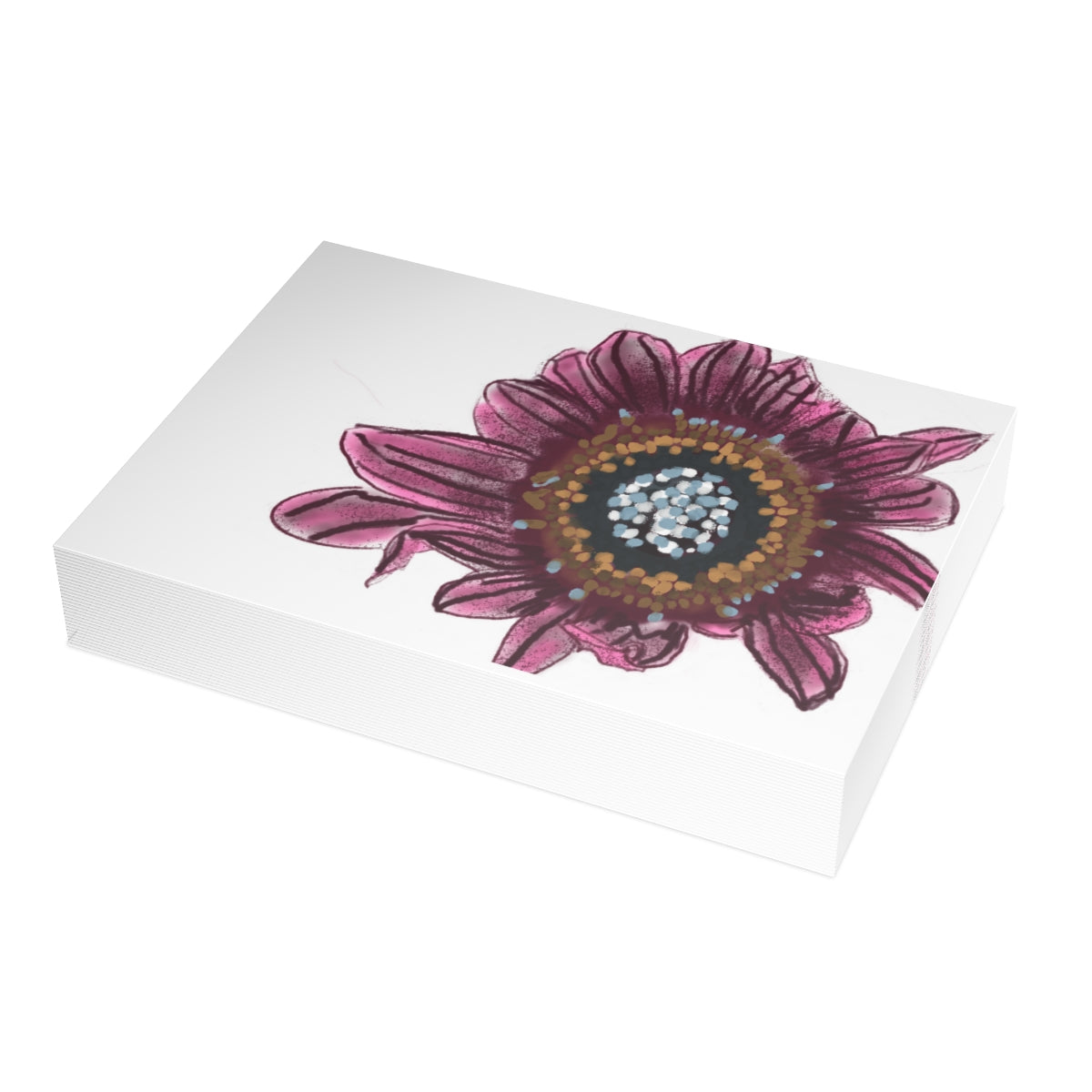 Dead Daisy Folded Greeting Card