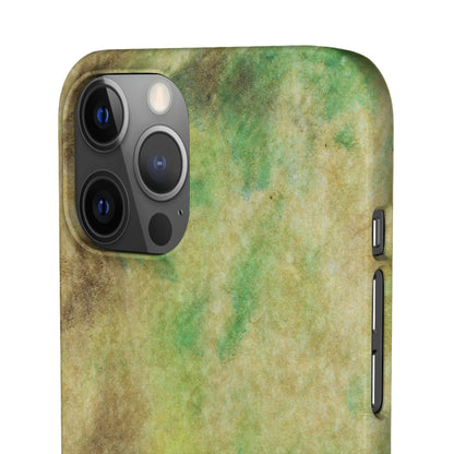 iPhone Samsung Galaxy Pixel5G Snap Case Phone Case Green Marble