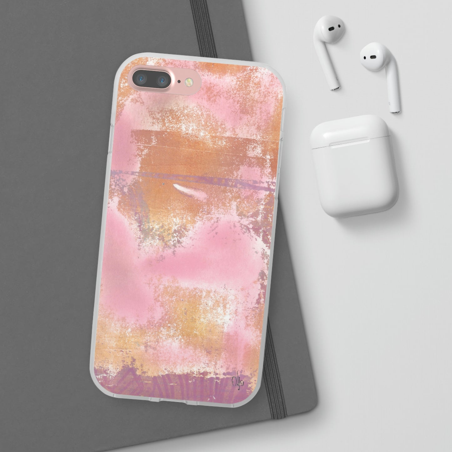 iPhone and Samsung Galaxy Flexi Phone Case Passionate Pink - Alja Design