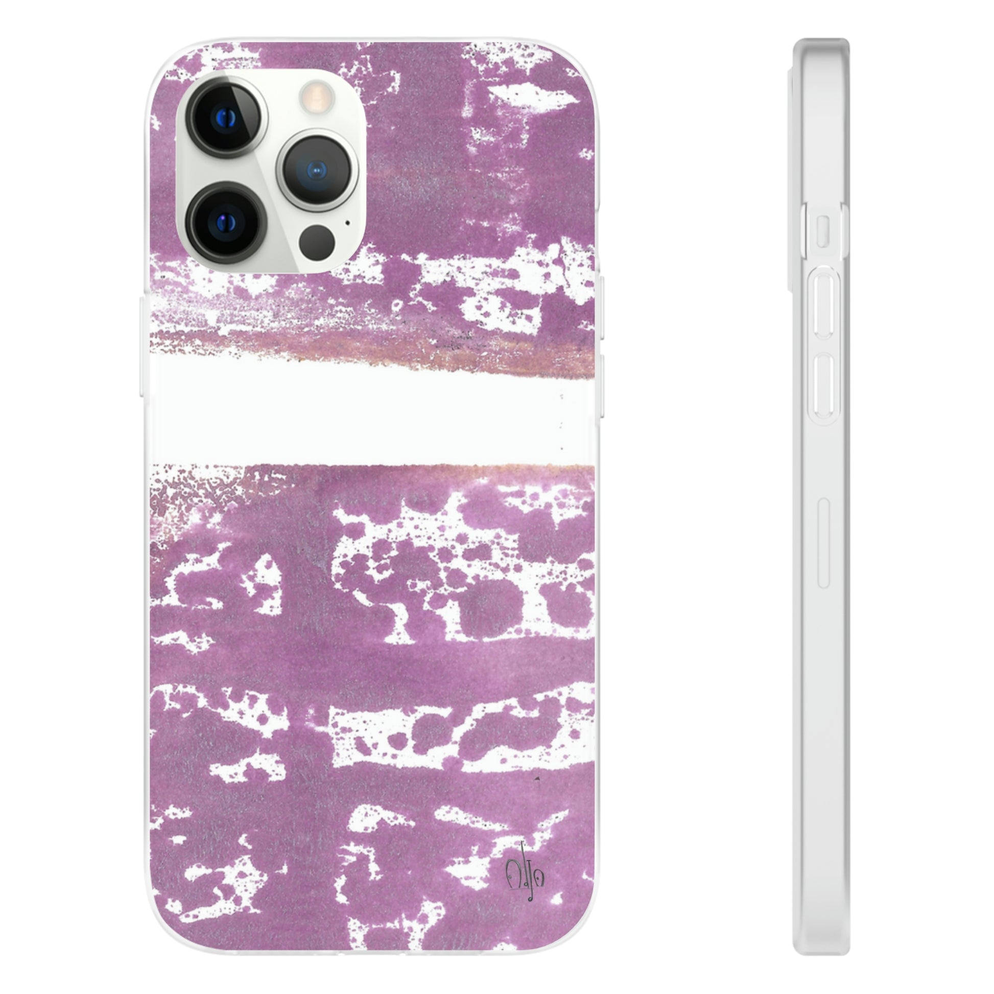 iPhone and Samsung Galaxy Flexi Phone Case Purple Horizon - Alja Design