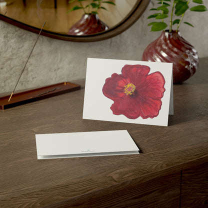 Hibiscus Folded Greeting Card