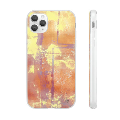 iPhone and Samsung Galaxy Flexi Phone Case Passionate Orange - Alja Design